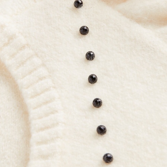 NWT Chevron Beaded Blouson Sleeve Sweater express Womens size XL sequin disconti - Picture 12 of 13